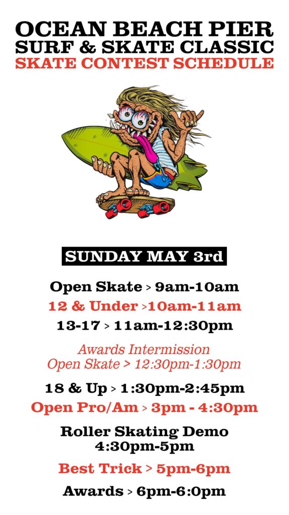  OB Surf & Skate Classic - Skate Schedule